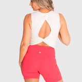 Camiseta Tank Rib Para Mujer