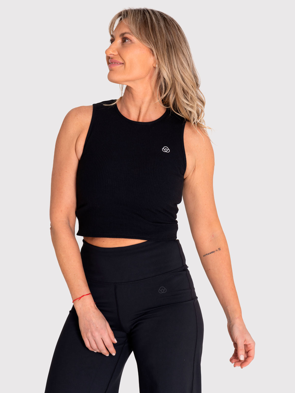 Camiseta Tank Rib Para Mujer