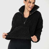 Chaqueta Mid Zip Sherpa Rec Mujer