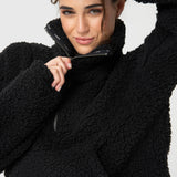 Chaqueta Mid Zip Sherpa Rec Mujer