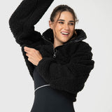Chaqueta Mid Zip Sherpa Rec Mujer