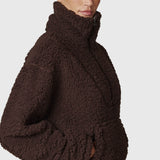 Chaqueta Mid Zip Sherpa Rec Mujer