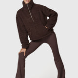Chaqueta Mid Zip Sherpa Rec Mujer