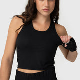 Camiseta Modal Rib Aloe Mujer