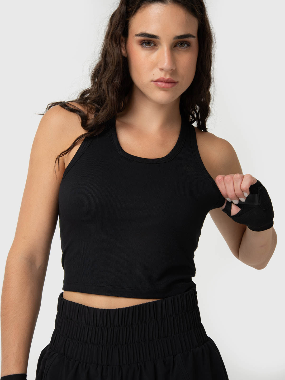 Camiseta Modal Rib Aloe Mujer