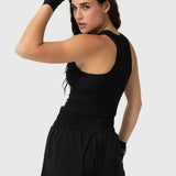 Camiseta Modal Rib Aloe Mujer