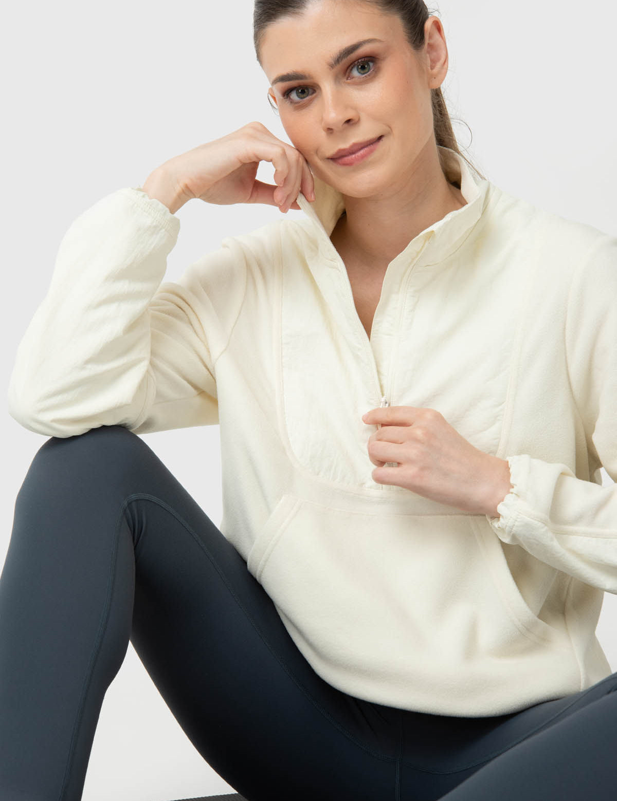 Saco Mid Zip Rec Mujer