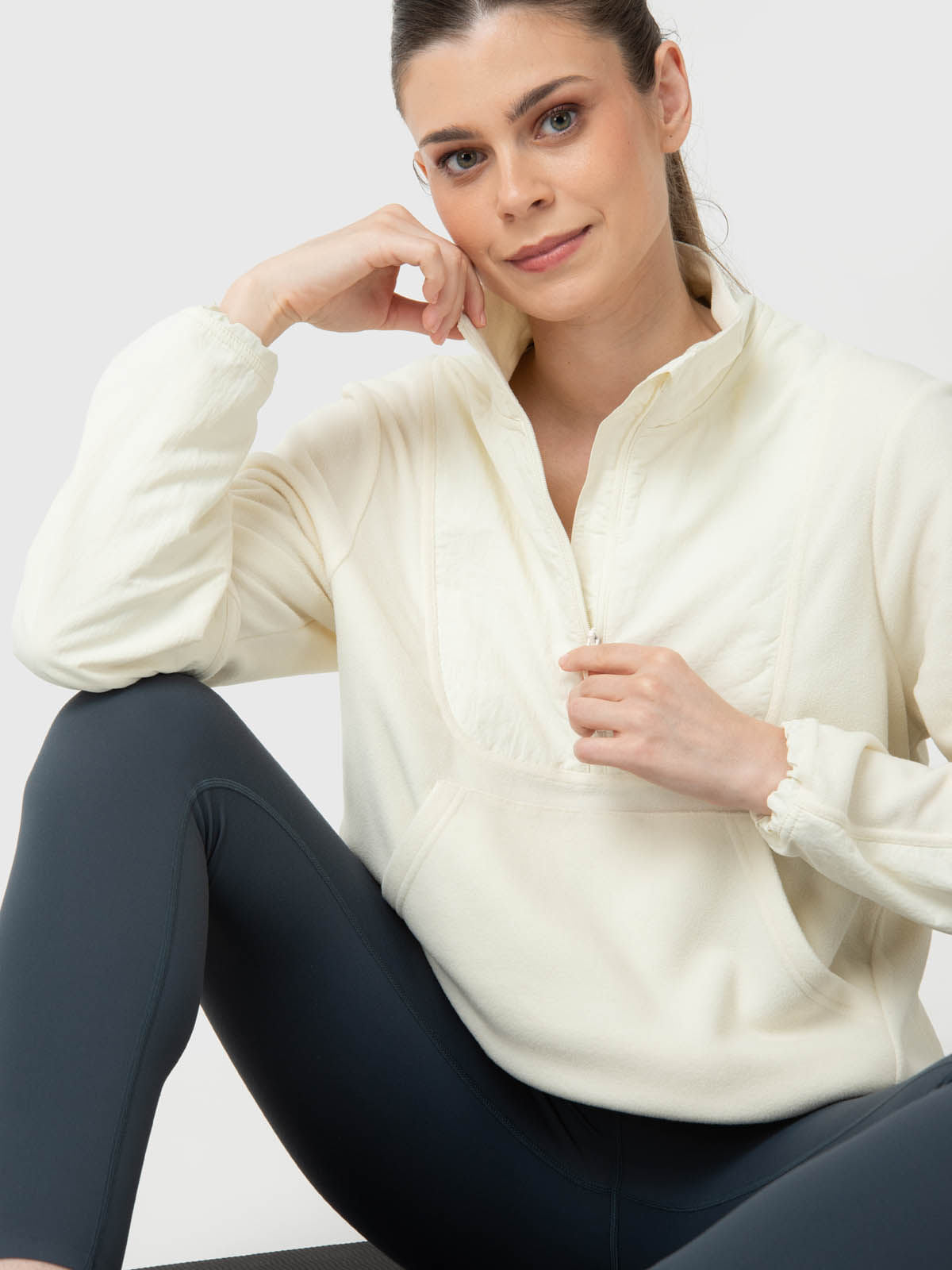 Saco Mid Zip Rec Mujer