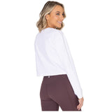 Camiseta Cotton Ls Crop Top Para Mujer