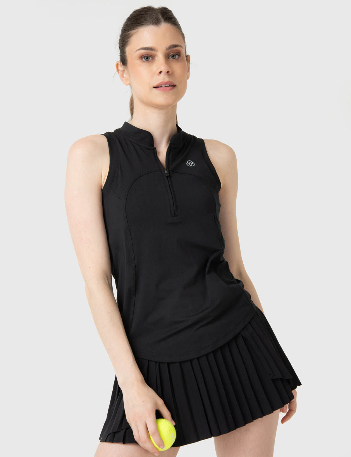 Camiseta Tank Half Zipper Rec Mujer