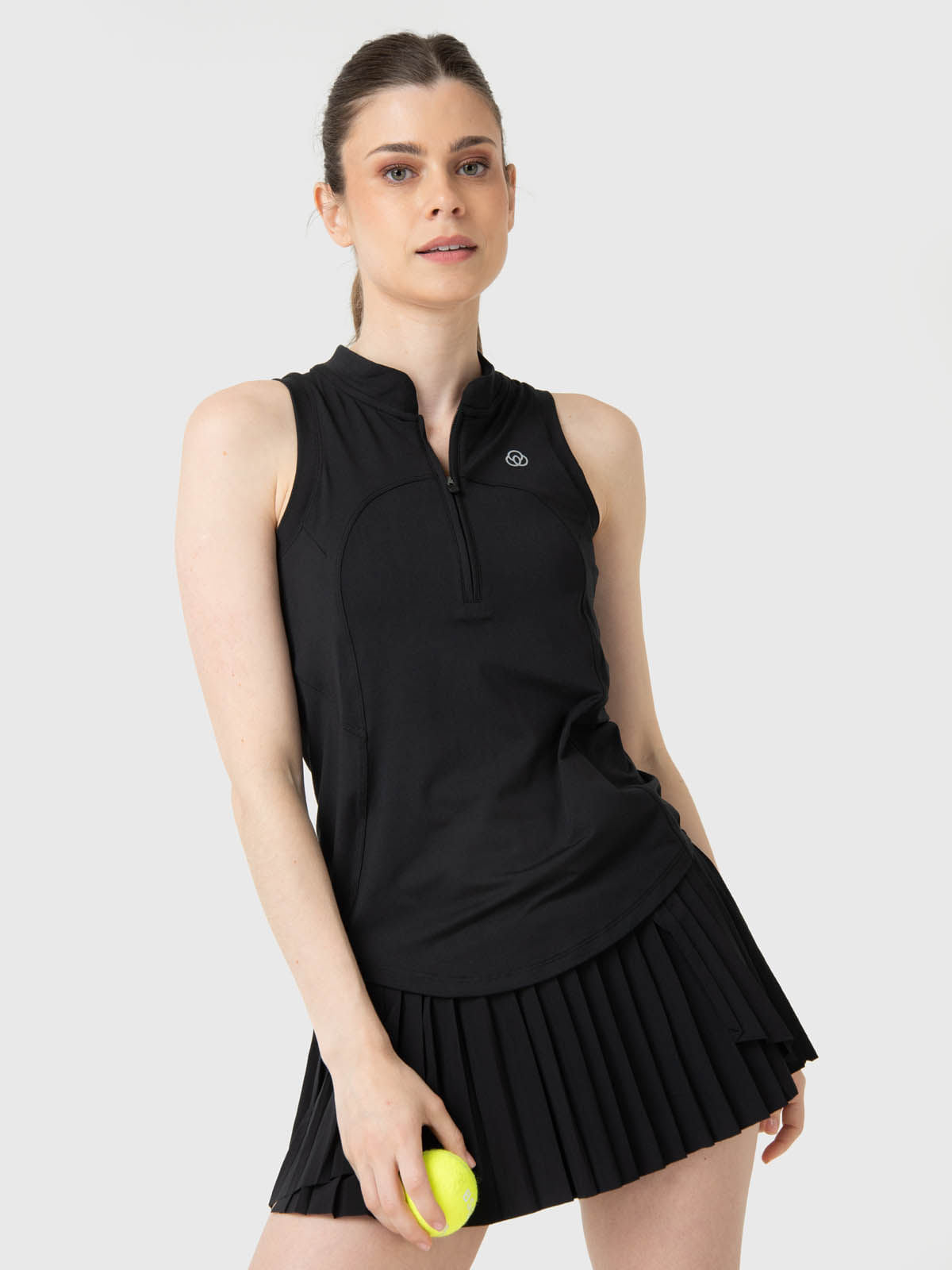 Camiseta Tank Half Zipper Rec Mujer