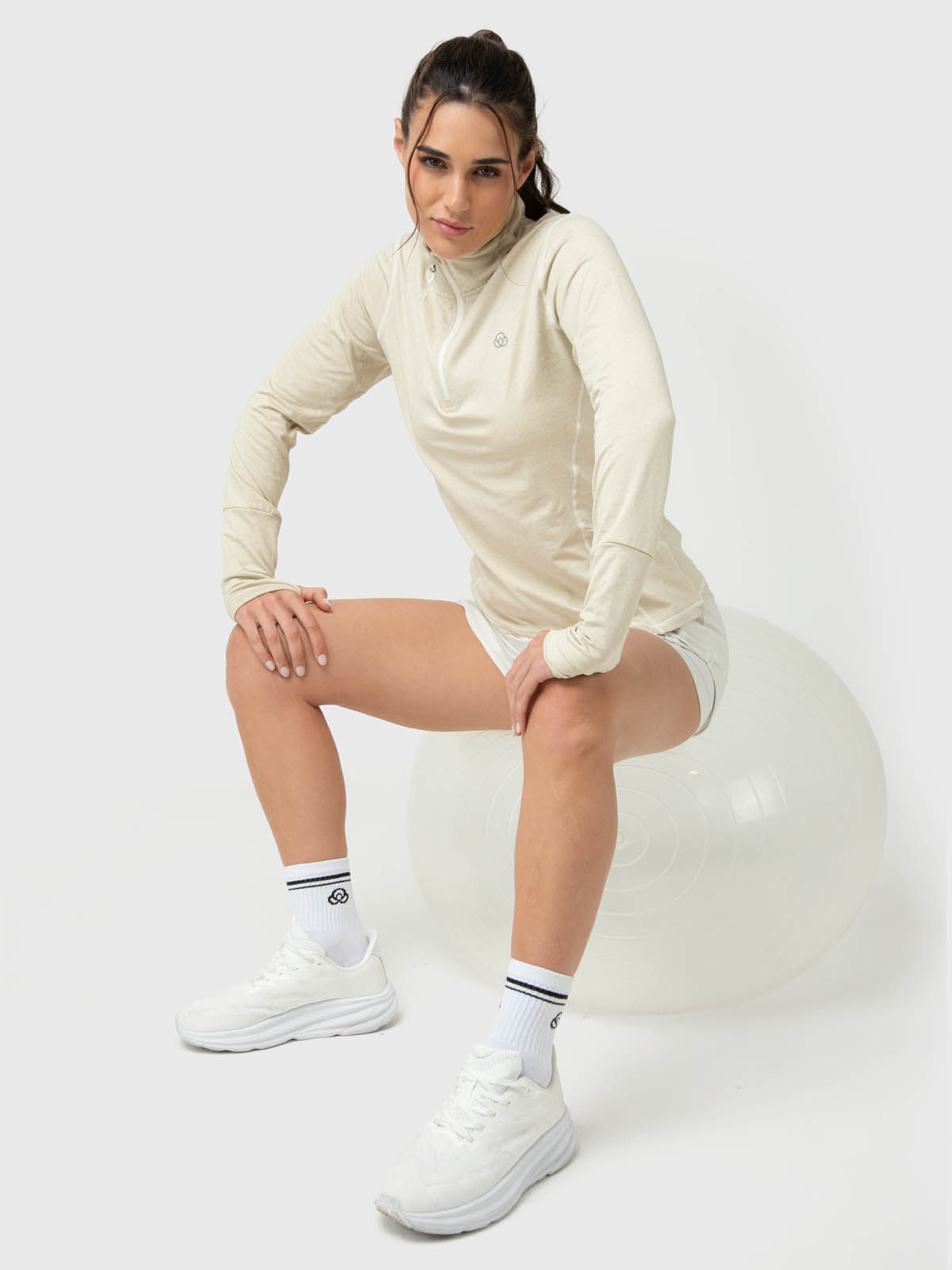 Saco Ls Half Zip Rec Mujer