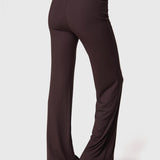 Pantalon Modal Rib Flare Legg Mujer