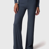 Pantalon Modal Rib Flare Legg Mujer