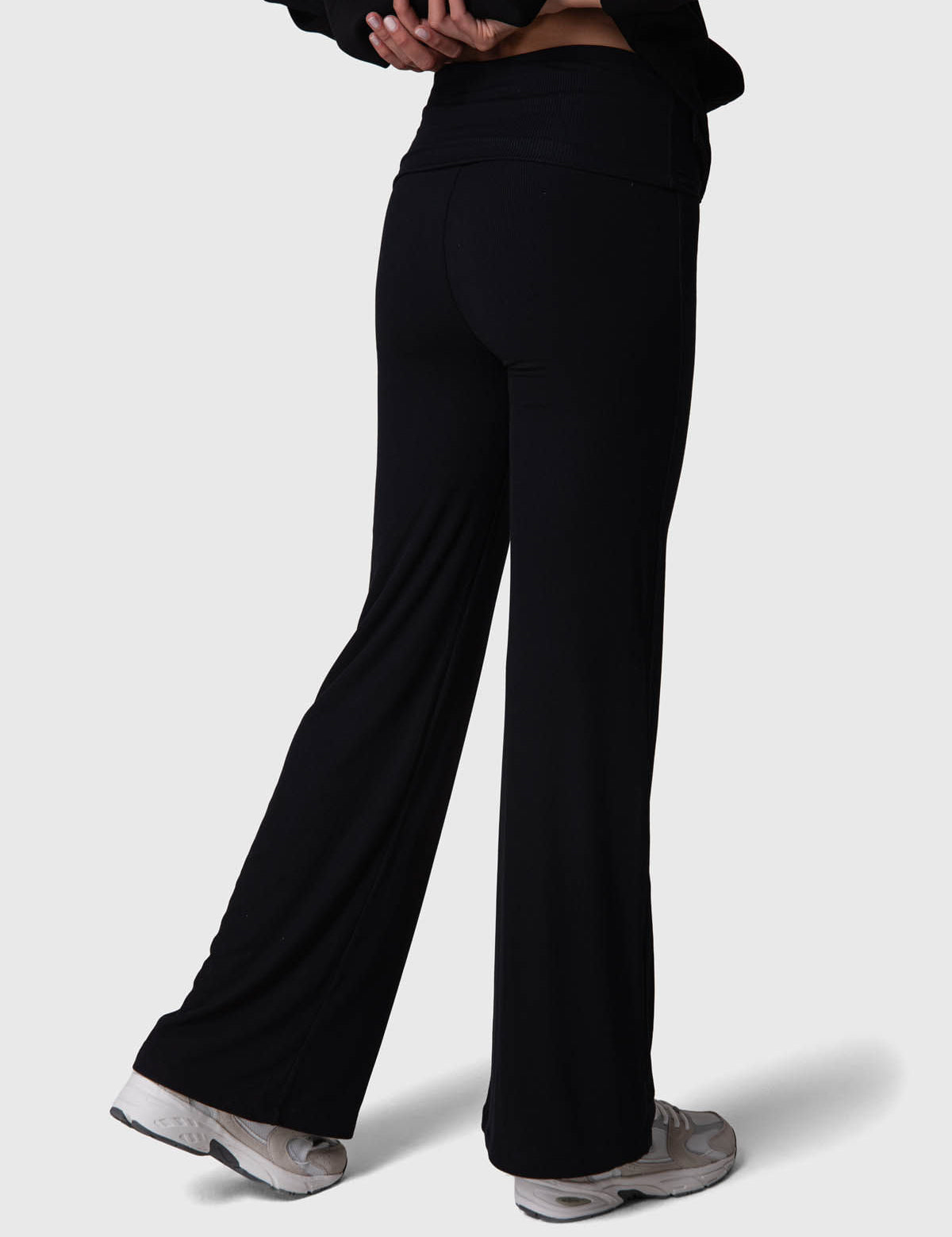 Pantalon Modal Rib Flare Legg Mujer