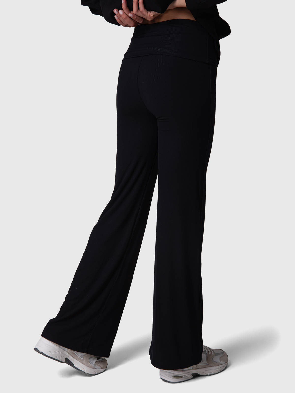 Pantalon Modal Rib Flare Legg Mujer