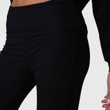 Pantalon Modal Rib Flare Legg Mujer