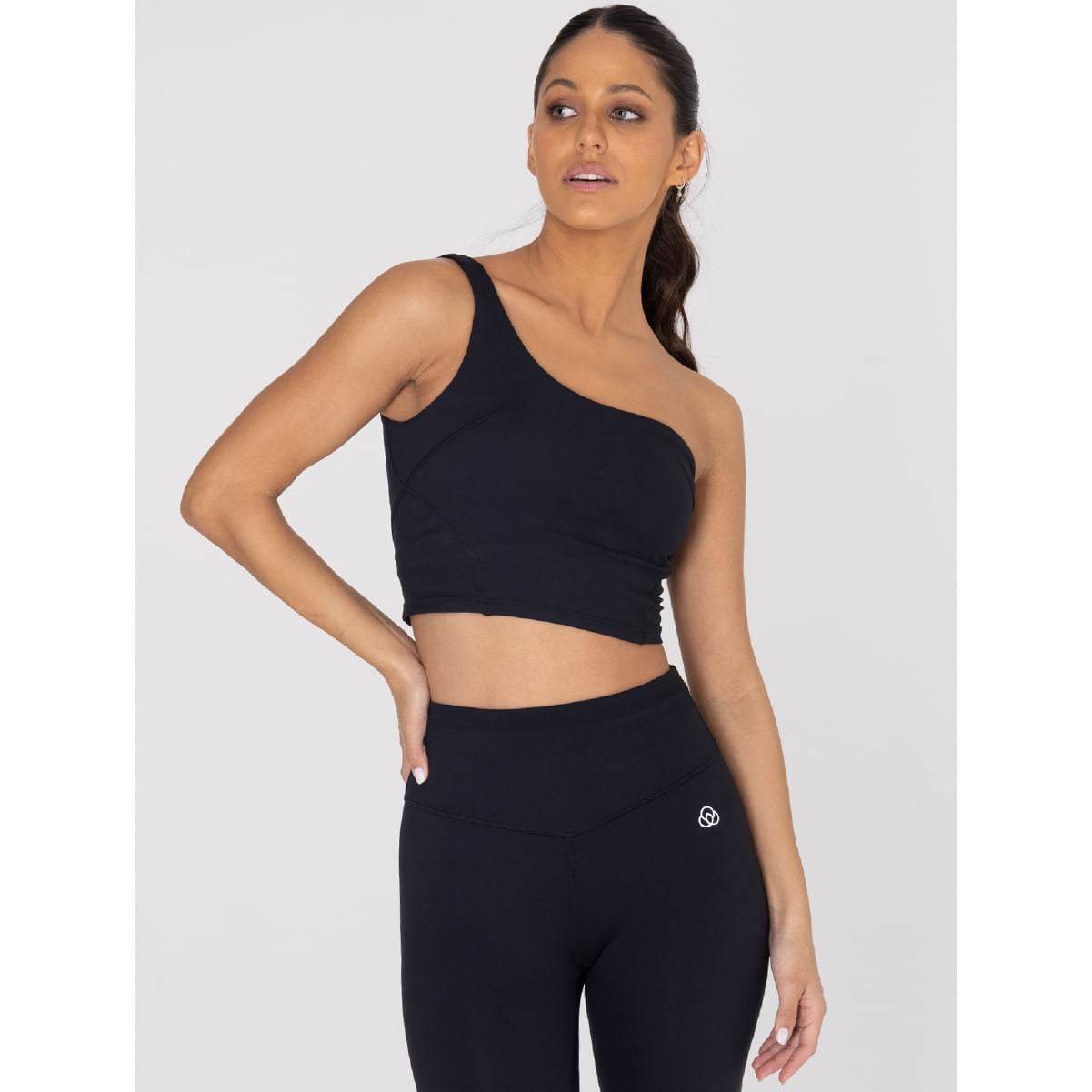 Top Asymmetric Crop T Para Mujer