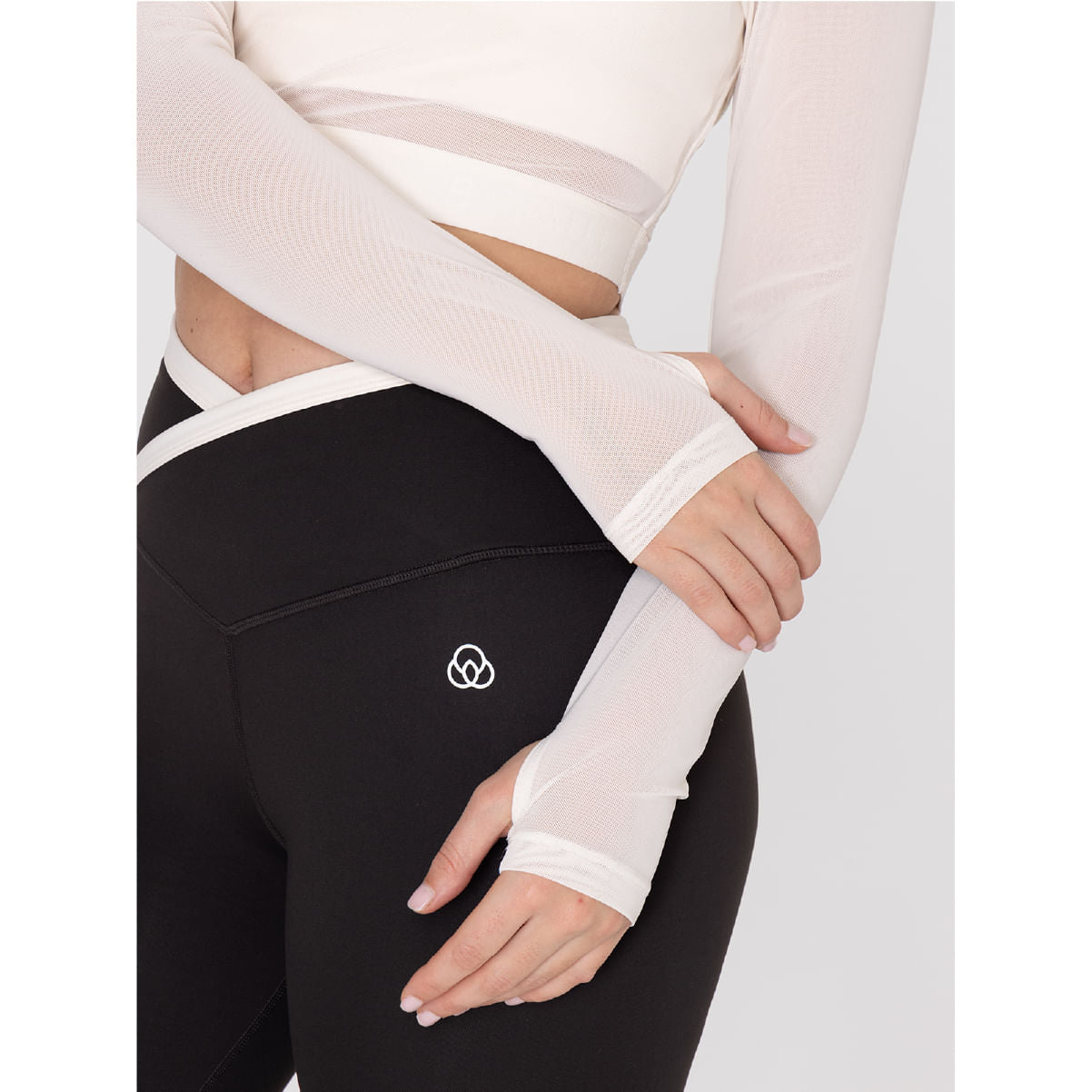Camiseta Long Sleeve Crop Top Para Mujer