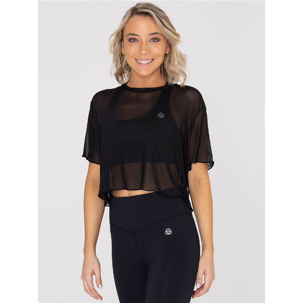 Camiseta T Shirt Crop Demi Para Mujer