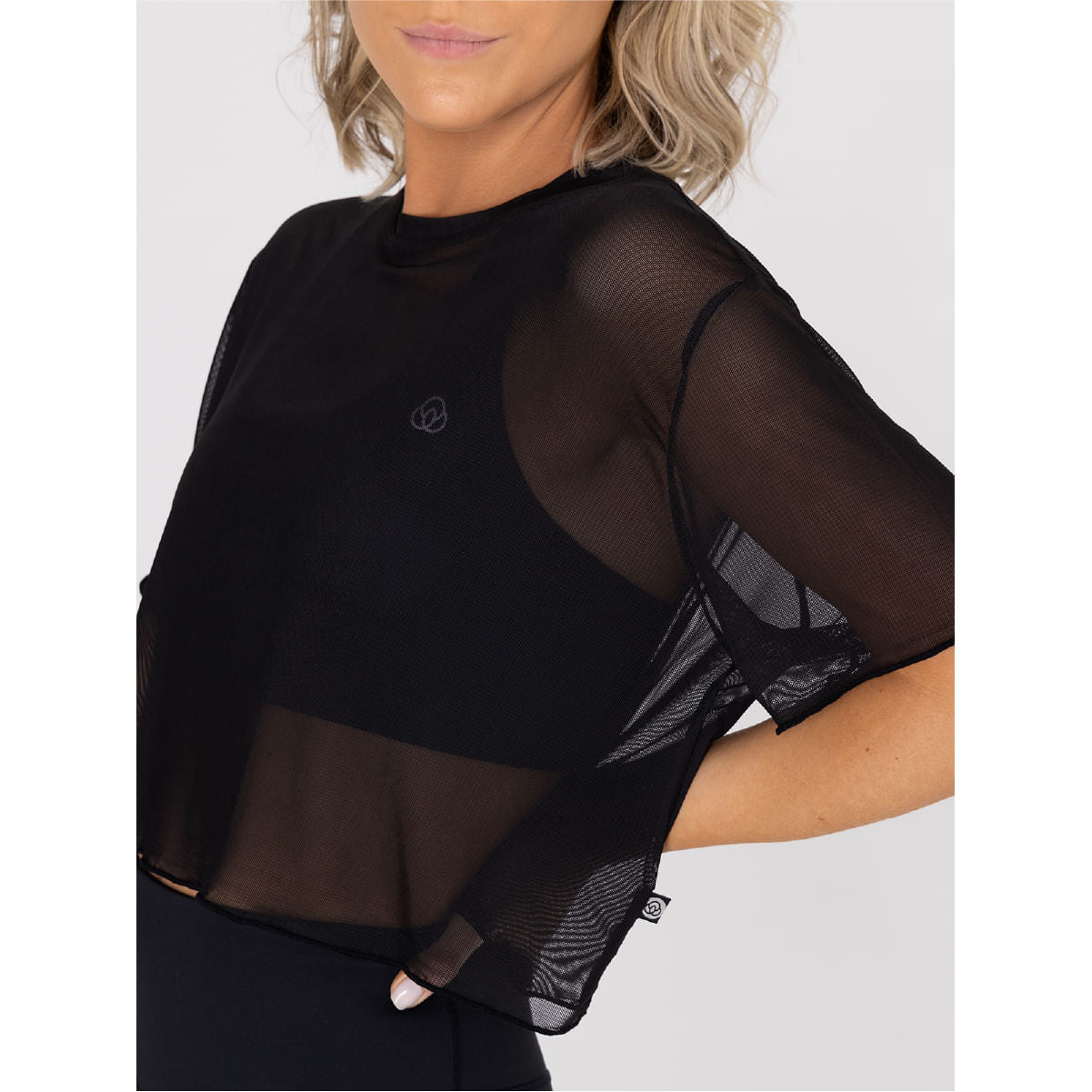 Camiseta T Shirt Crop Demi Para Mujer
