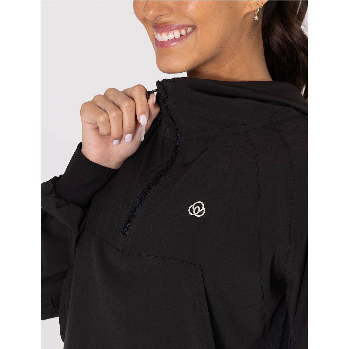 Saco Half Zip Demi Para Mujer