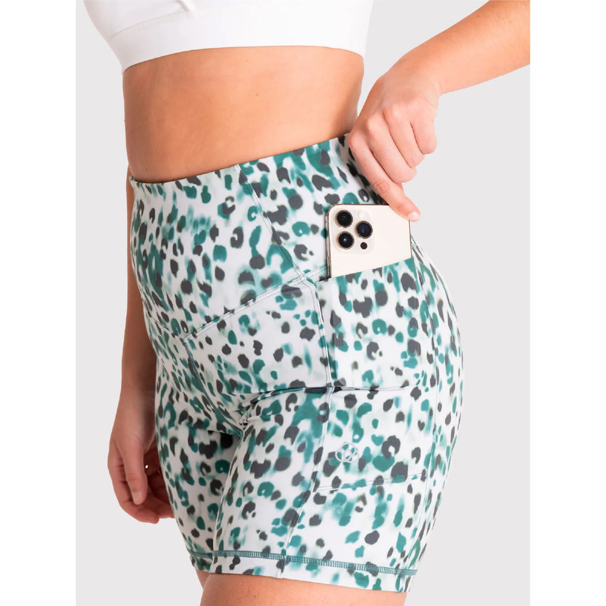 Leggings Biker Bianca Para Mujer