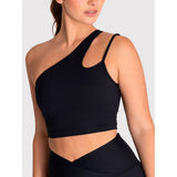 Top One Shoulder Crop Para Mujer
